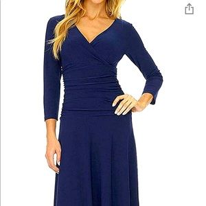 Rekucci Tummy Control Navy Blue Dress Size 14